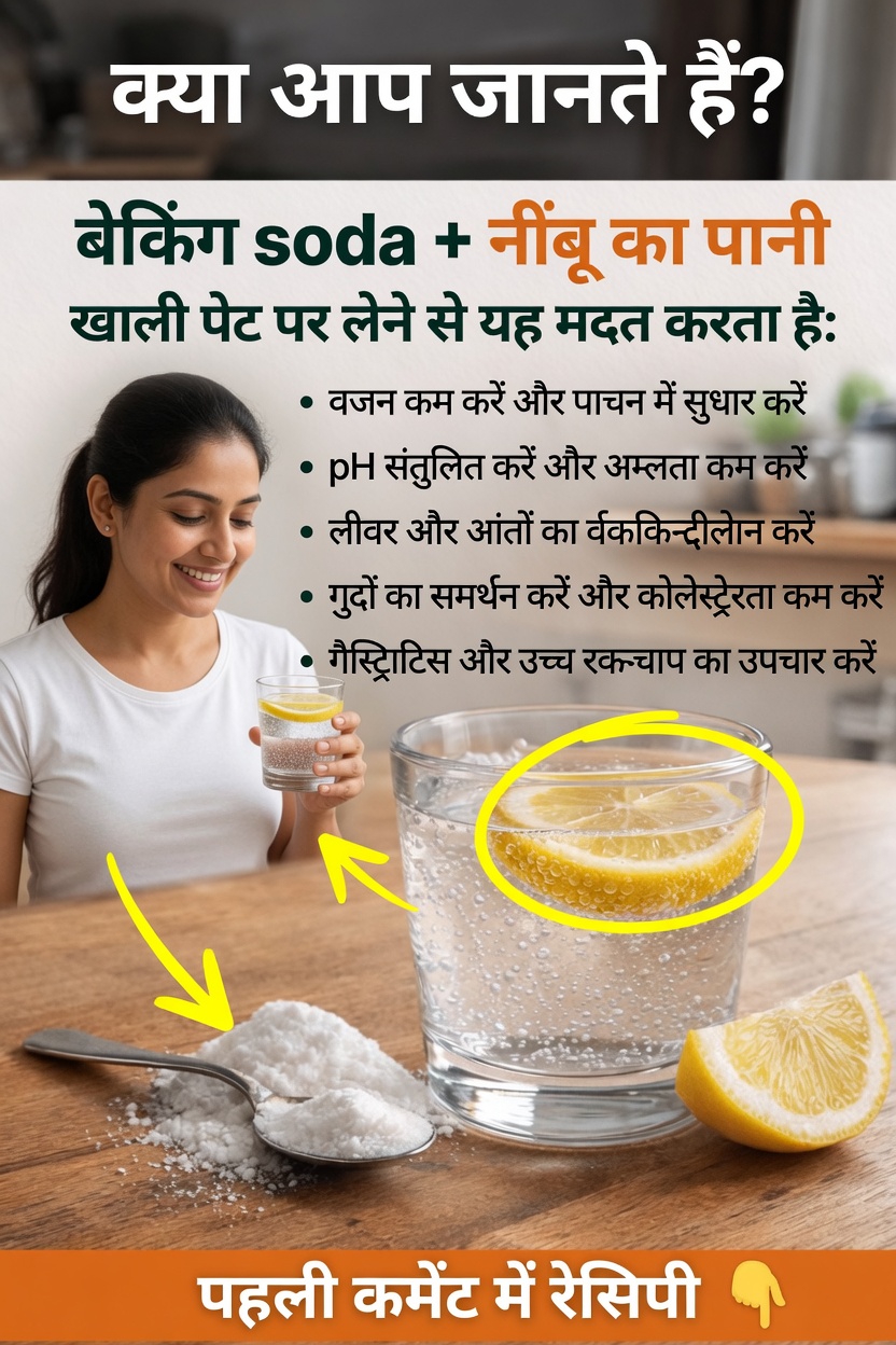 जानें कि जब आप हर सुबह खाली पेट बेकिंग सोडा और नींबू पानी मिलाकर पीते हैं तो वास्तव में क्या होता है