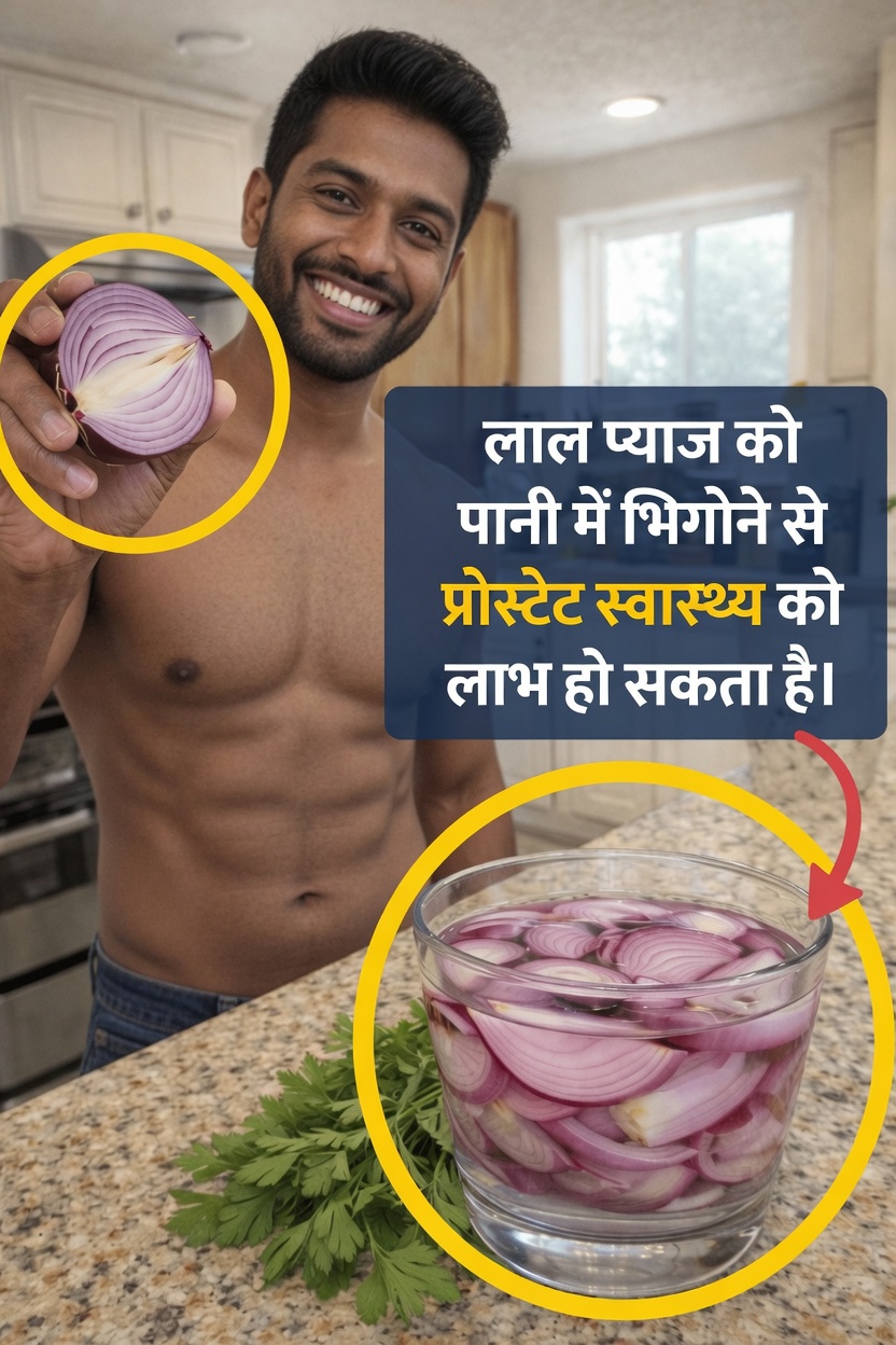 क्या आपने रोज़मर्रा की सेहत के लिए लाल प्याज़ को पानी में भिगोकर देखे हैं?