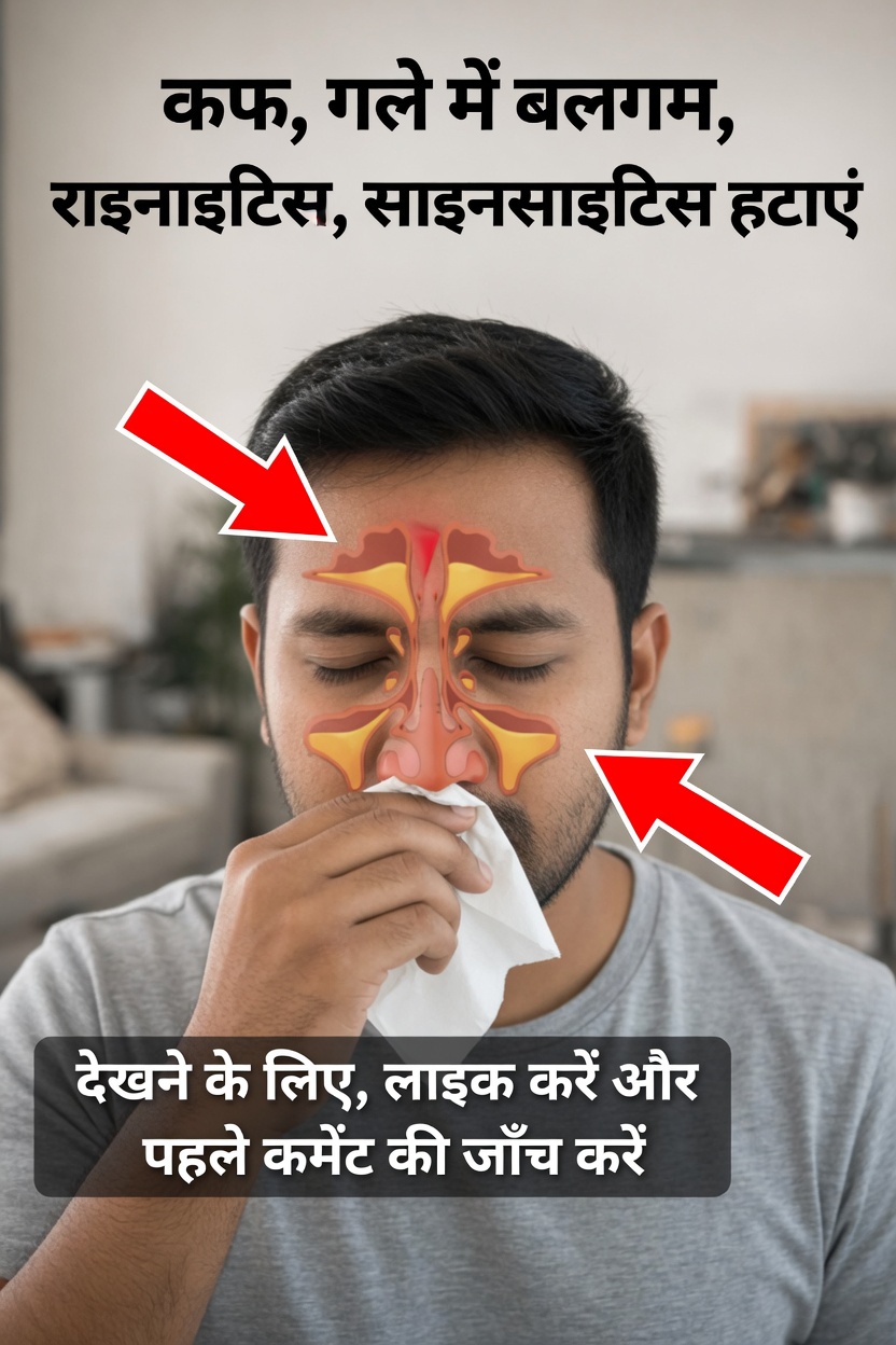 साधारण रोज़मर्रा की आदतों से अपने गले और नाक का बलगम और कफ़ कैसे साफ़ करें