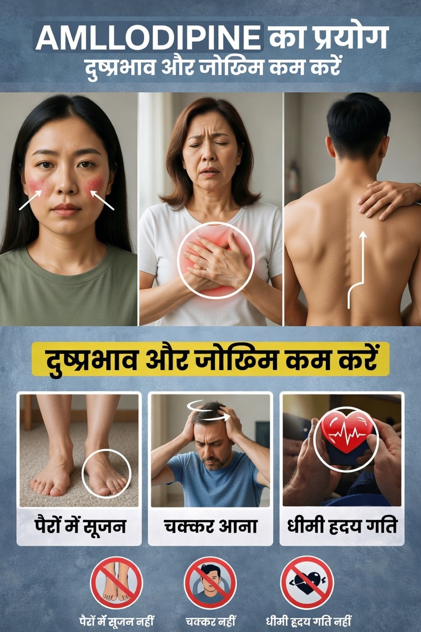 एम्लोडिपिन के 6 सामान्य दुष्प्रभाव जिनका आप अनुभव कर सकते हैं और असुविधा को कम करने के आसान तरीके