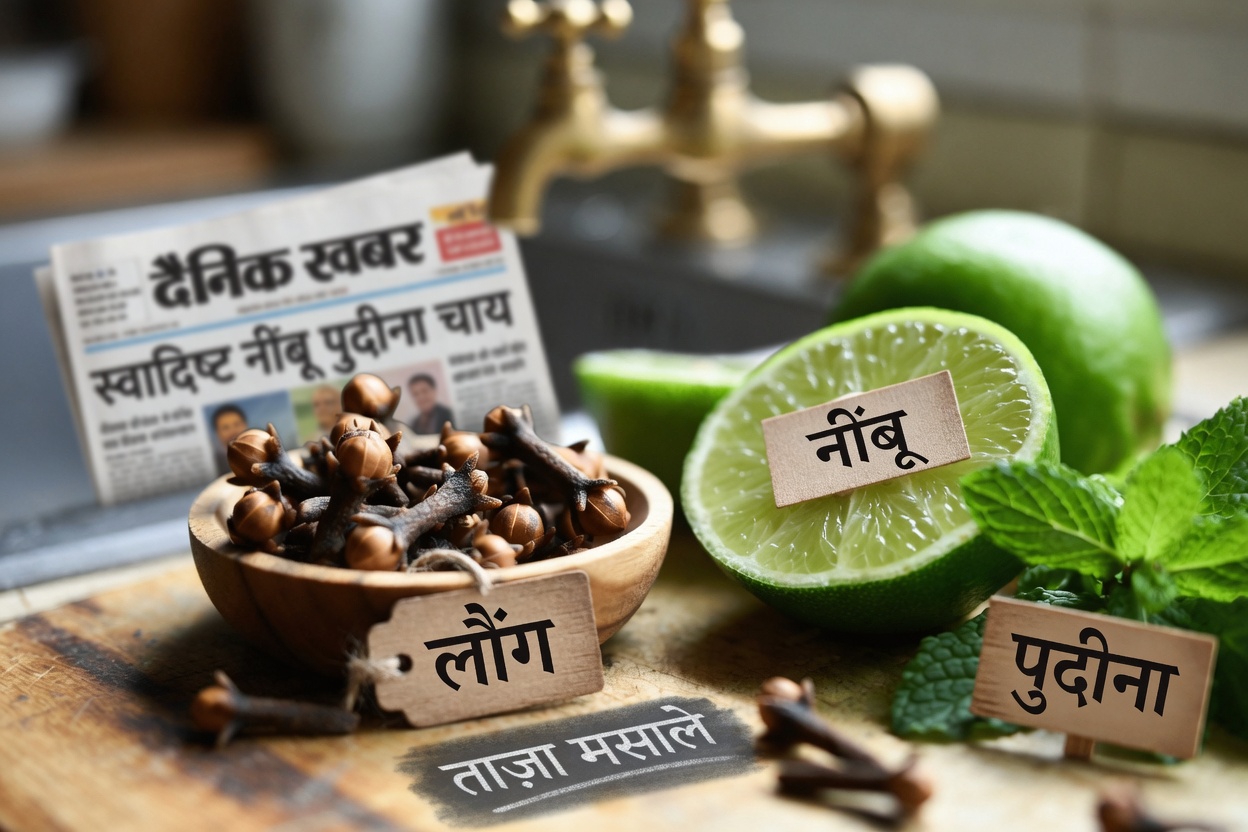 लौंग, नींबू और पुदीने के साथ रोज़मर्रा की सेहत के लिए एक सरल दैनिक हरा पेय खोजें