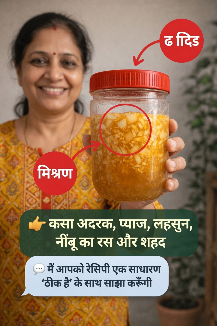 क्या आपने कद्दूकस किए हुए अदरक, प्याज़, लहसुन, नींबू के रस और शहद के इस सरल रसोई मिश्रण को आज़माया है?