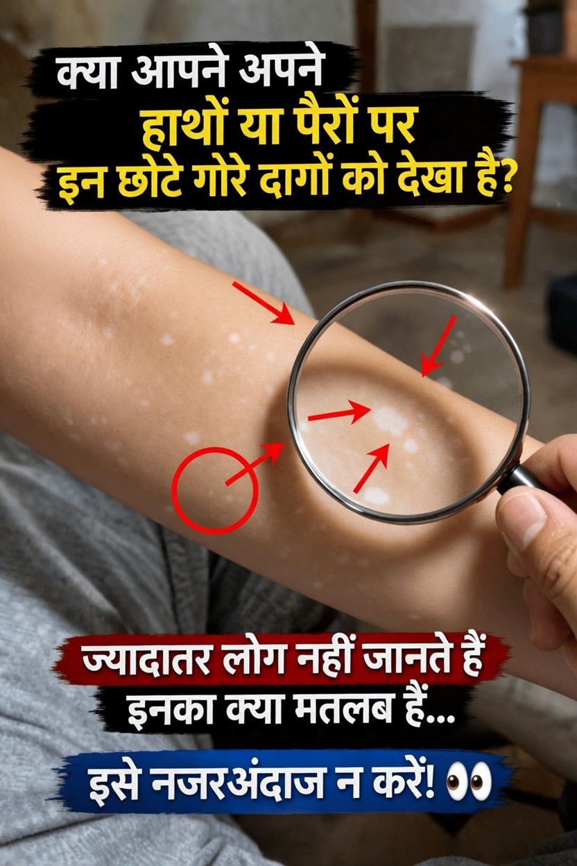 बाँहों और पैरों पर ये छोटे सफेद धब्बे क्या हैं?