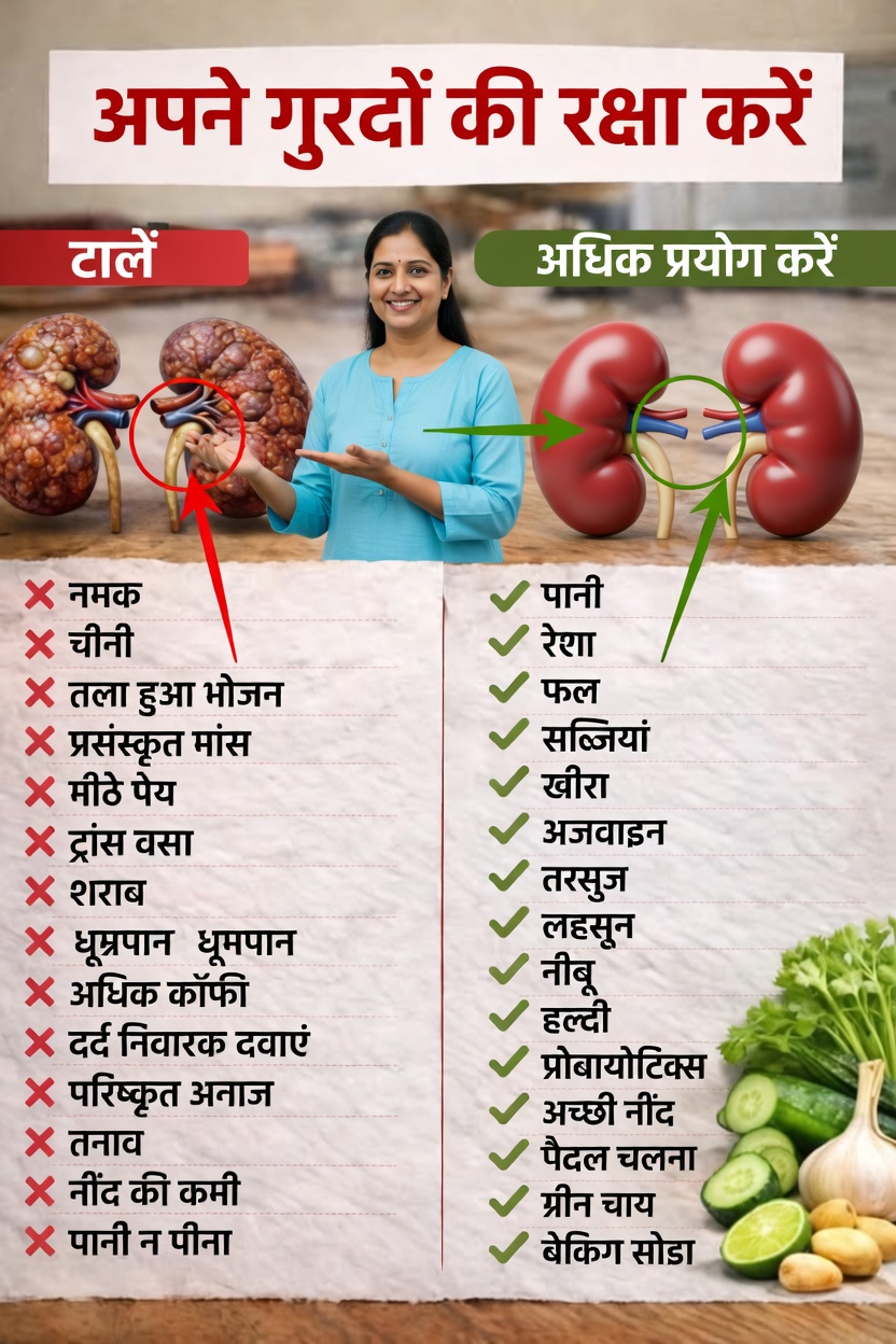 जानें कि इन ज़रूरी दैनिक आदतों और समझदारी भरे खाद्य विकल्पों से अपने गुर्दों की प्राकृतिक रूप से कैसे रक्षा करें