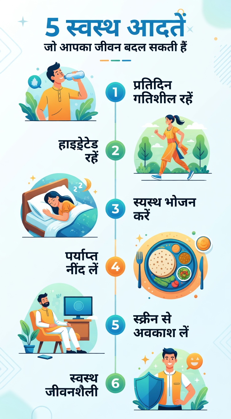 सरल दैनिक आदतें जो आपके समग्र स्वास्थ्य का समर्थन कर सकती हैं (और वे क्यों महत्वपूर्ण हैं)