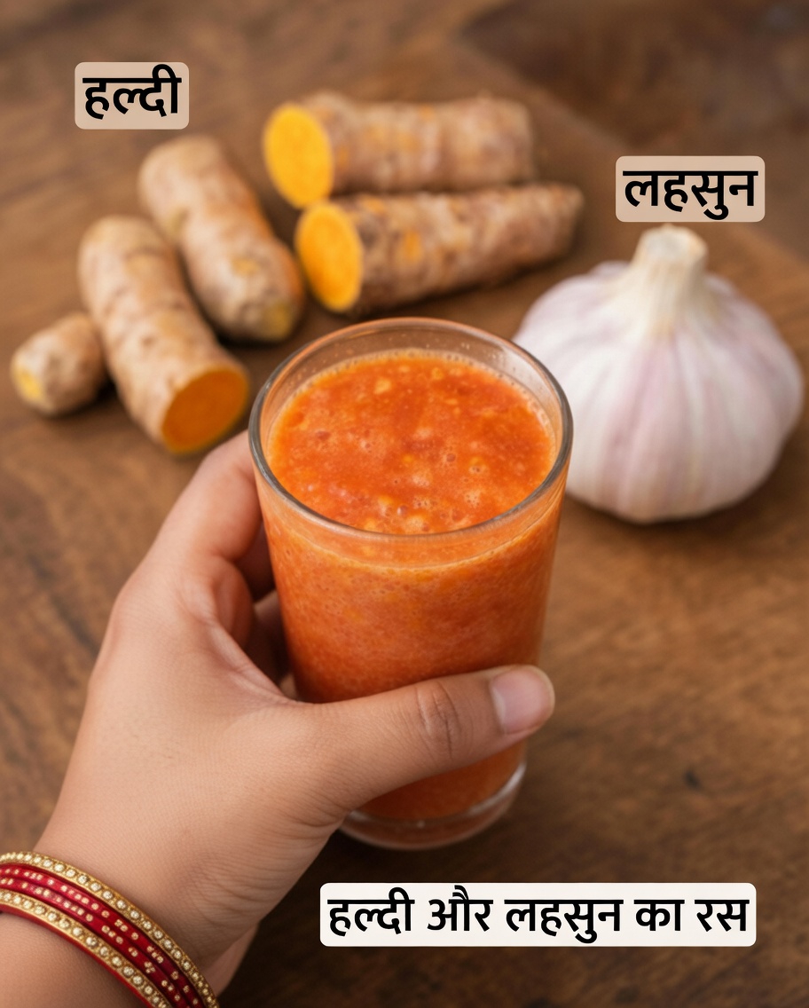 40 से अधिक उम्र के पुरुषों के स्वास्थ्य के लिए सरल टमाटर, लहसुन और हल्दी पेय की रेसिपी