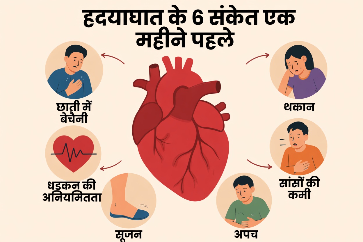 हार्ट अटैक से एक महीने पहले आपका शरीर कौन से 9 संभावित संकेत दिखा सकता है?