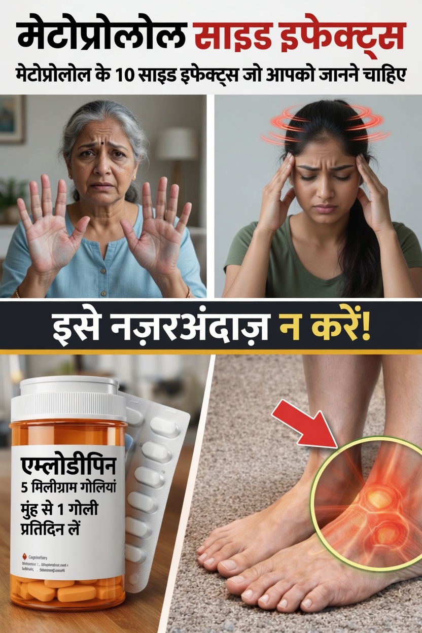 मेटोप्रोलोल के 10 आम दुष्प्रभाव जिनके बारे में आपको पता होना चाहिए और अपने डॉक्टर से चर्चा करनी चाहिए