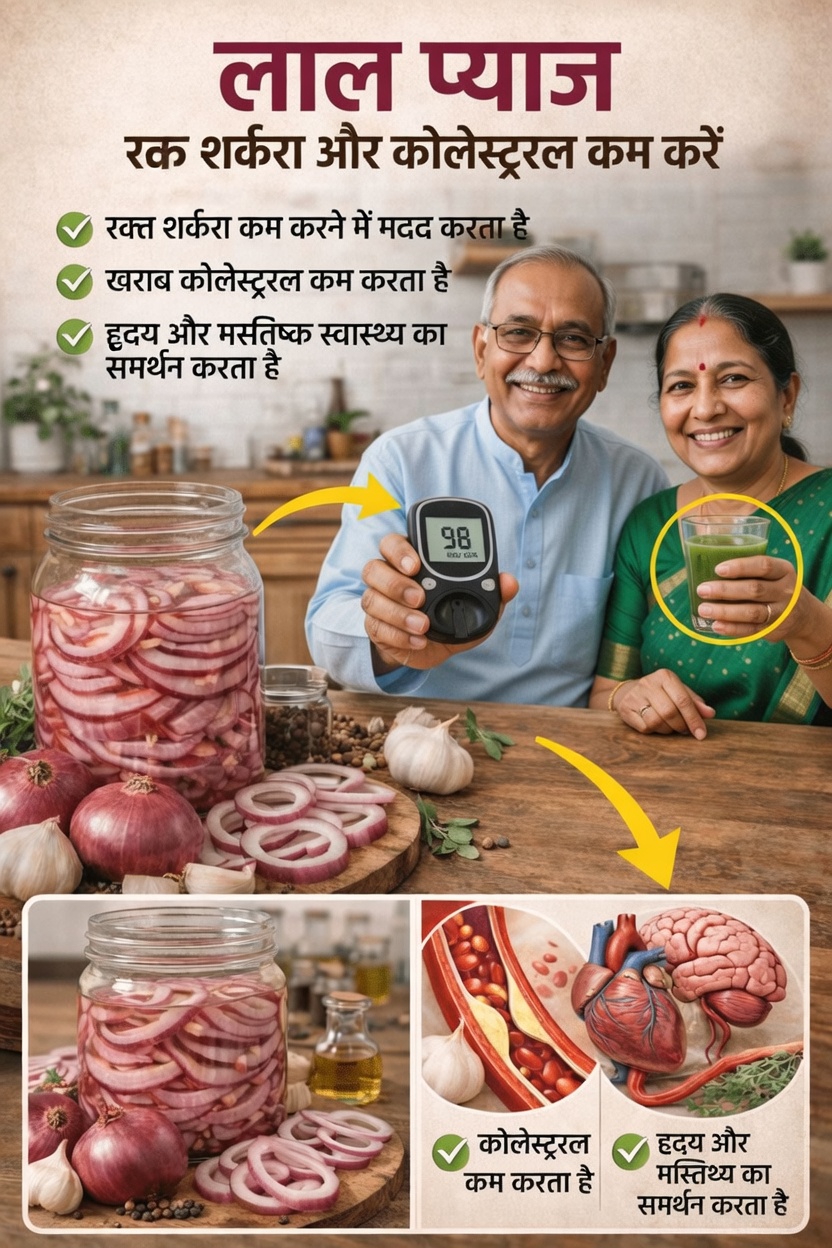 लाल प्याज: स्वस्थ रक्त शर्करा और कोलेस्ट्रॉल स्तर को समर्थन देने के सरल तरीके