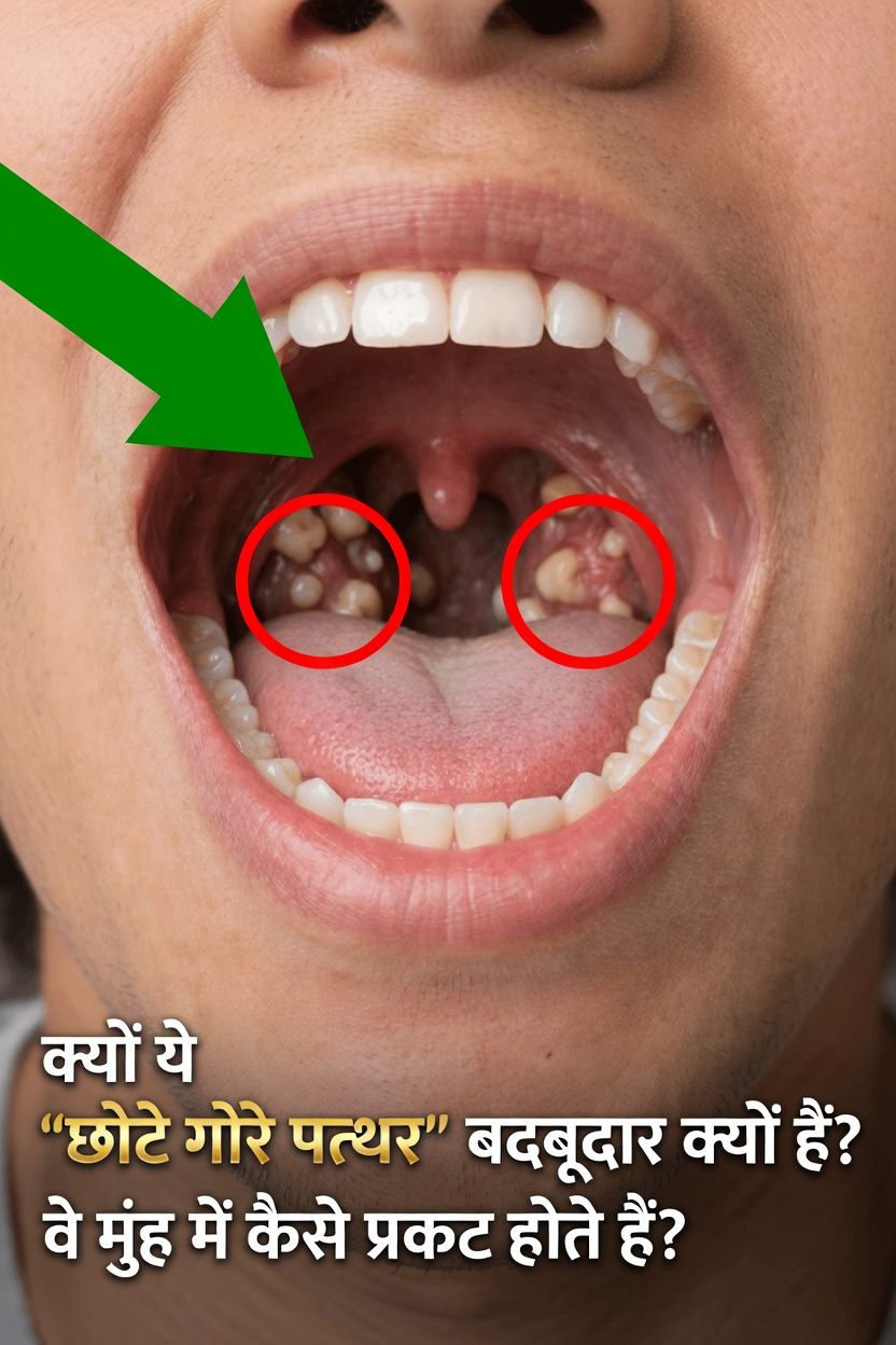 आपके मुंह में बनने वाले छोटे सफेद पत्थरों से इतनी बदबू क्यों आती है और वे कैसे बनते हैं?