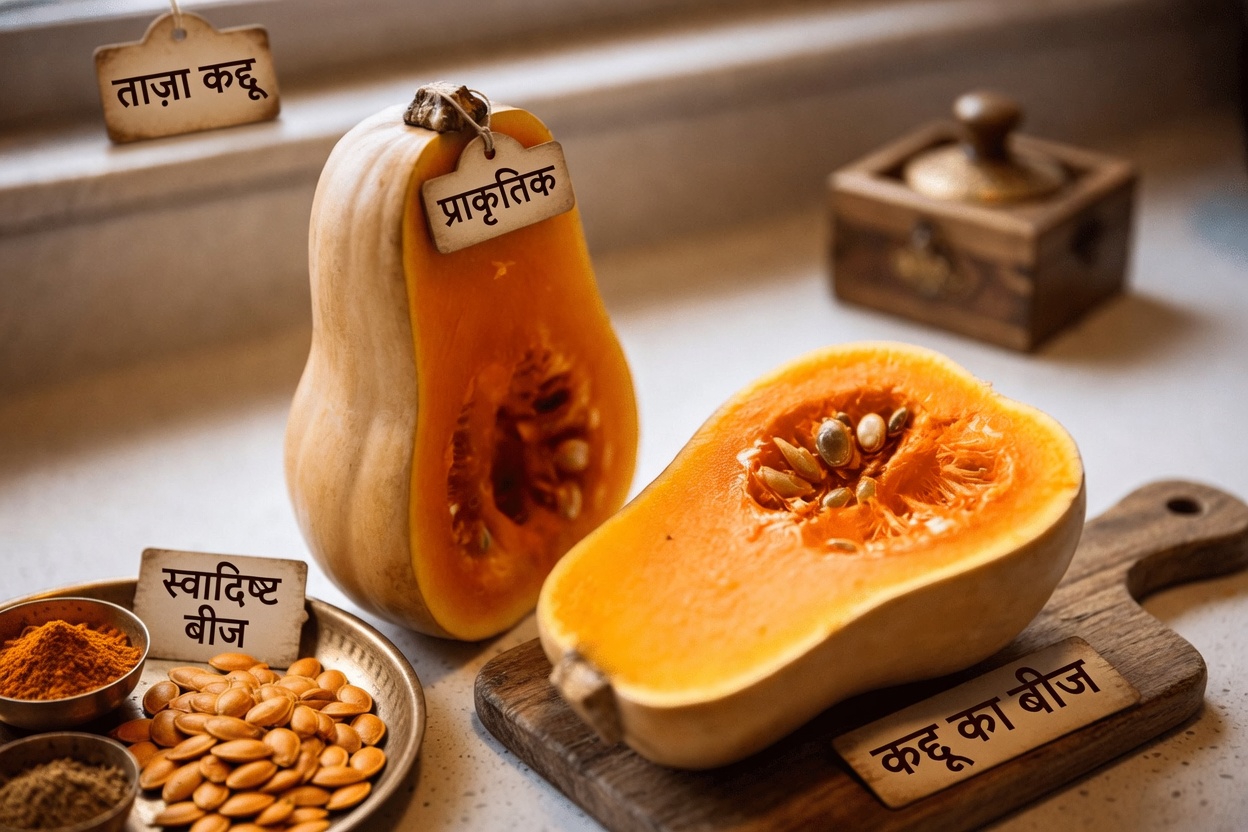 बटरनट स्क्वैश: स्वस्थ रक्त शर्करा स्तर, कोलेस्ट्रॉल संतुलन, एनीमिया और हृदय स्वास्थ्य के समर्थन के लिए एक पारंपरिक प्राकृतिक खाद्य पदार्थ