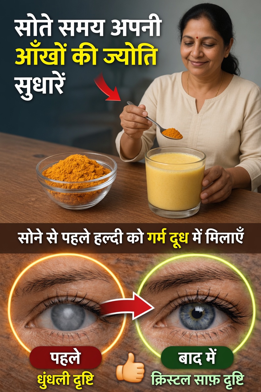 गर्म दूध में हल्दी लेने की एक सरल रात की आदत आपके नेत्र स्वास्थ्य को प्राकृतिक रूप से कैसे सहारा दे सकती है
