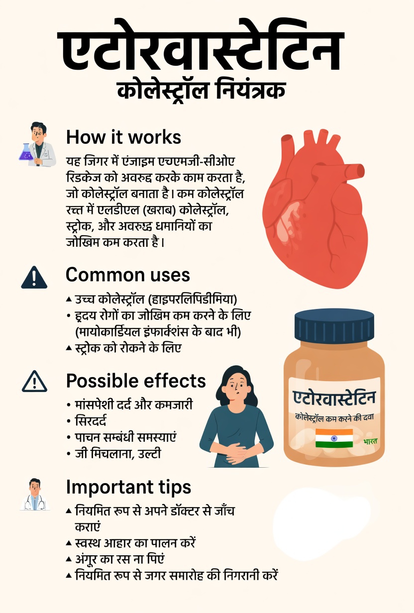 एटोरवास्टैटिन के दुष्प्रभाव: सामान्य प्रतिक्रियाओं के बारे में आपको क्या जानना चाहिए और उन्हें कैसे संभालें