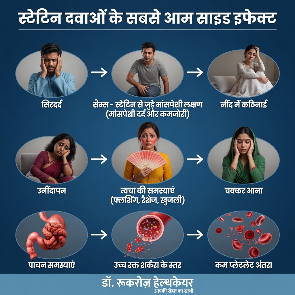 एटोरवास्टैटिन के दुष्प्रभाव: सामान्य प्रतिक्रियाओं के बारे में आपको क्या जानना चाहिए और उन्हें कैसे संभालें