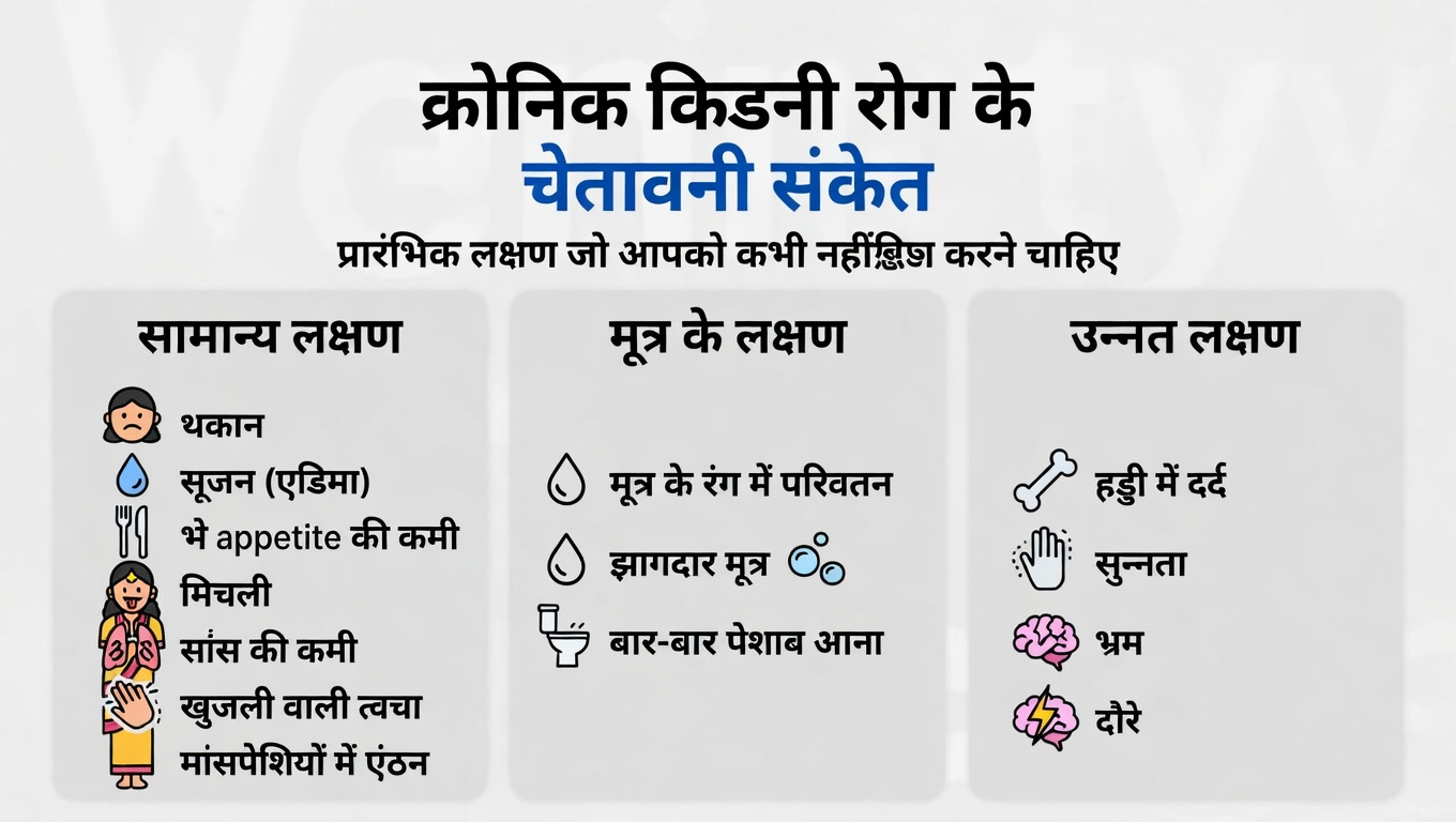 क्रोनिक किडनी रोग के 10 शुरुआती चेतावनी संकेत जिन्हें आपको कभी नज़रअंदाज़ नहीं करना चाहिए