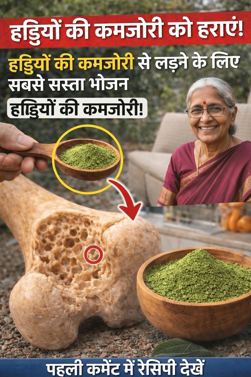 हड्डियों के स्वास्थ्य को प्राकृतिक रूप से सहारा देने वाला सबसे सस्ता भोजन, जिससे 60 से अधिक उम्र के ज़्यादातर लोग अनजान हैं