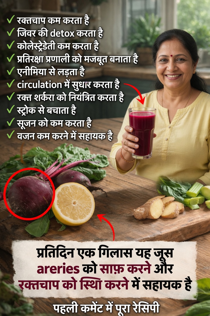 क्या रोज़ाना एक गिलास चुकंदर का जूस वह आसान आदत है जिसकी आपके हृदय स्वास्थ्य रूटीन में कमी है?