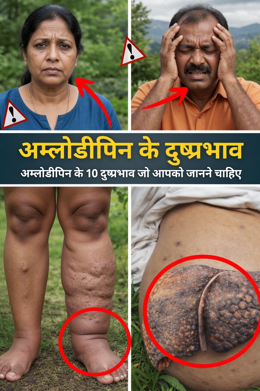 अम्लोडिपिन के 12 आम दुष्प्रभाव जानें जिनके बारे में आपको पता होना चाहिए और उन्हें कैसे पहचानें