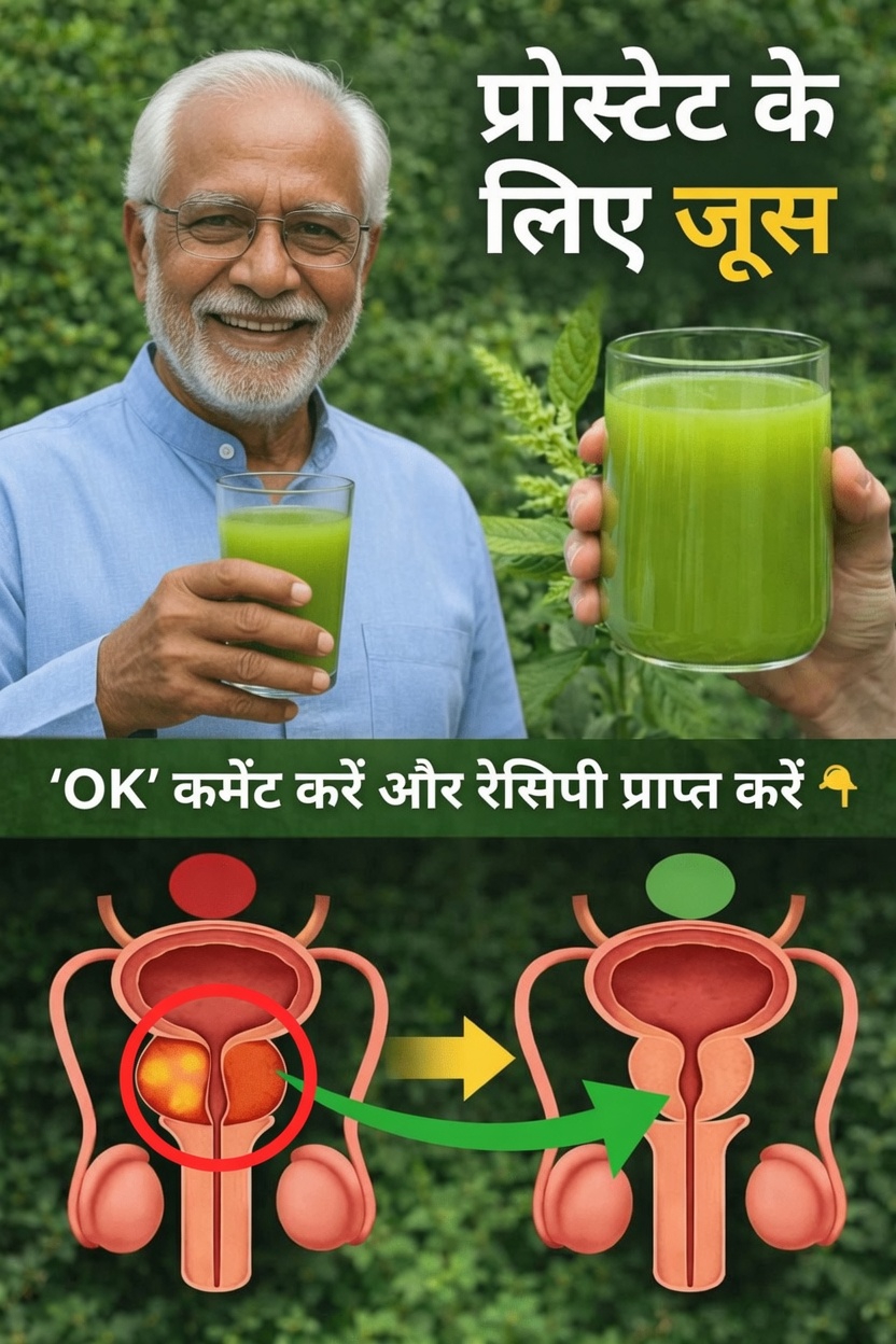 उम्र बढ़ने के साथ प्रोस्टेट स्वास्थ्य का समर्थन करने के लिए सरल हरे जूस और आदतें