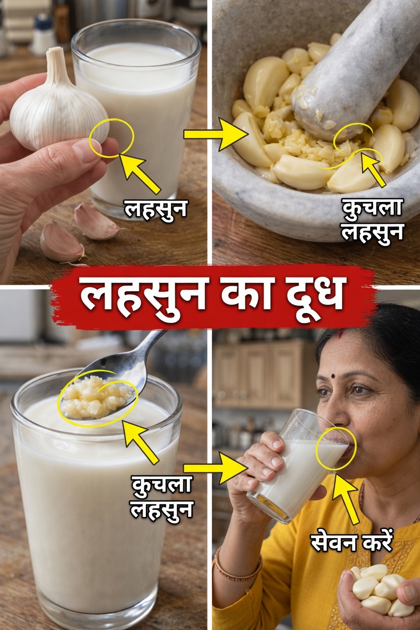 रोज़मर्रा के उपयोग के लिए घर पर लहसुन और दूध का मिश्रण तैयार करने का सरल तरीका जानें