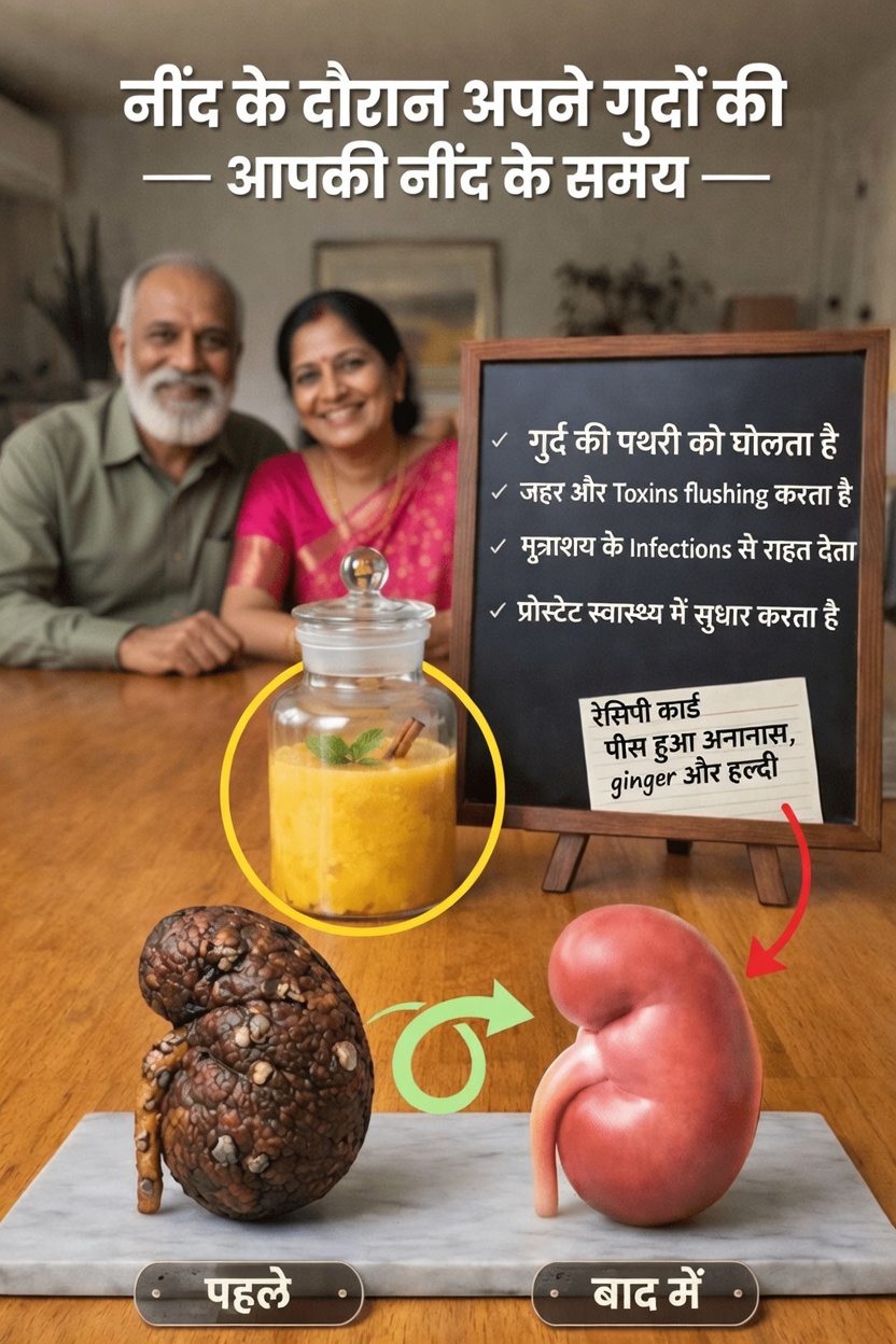 किडनी के स्वास्थ्य समर्थन के लिए अनानास, अदरक और सौंफ का उपयोग करके एक सरल रात का पेय नुस्खा जानें