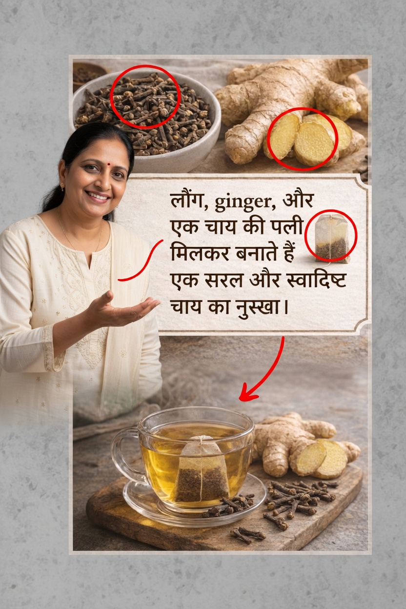 अपनी दैनिक दिनचर्या में अदरक, लौंग और काली चाय का आनंद लेने का एक सरल तरीका