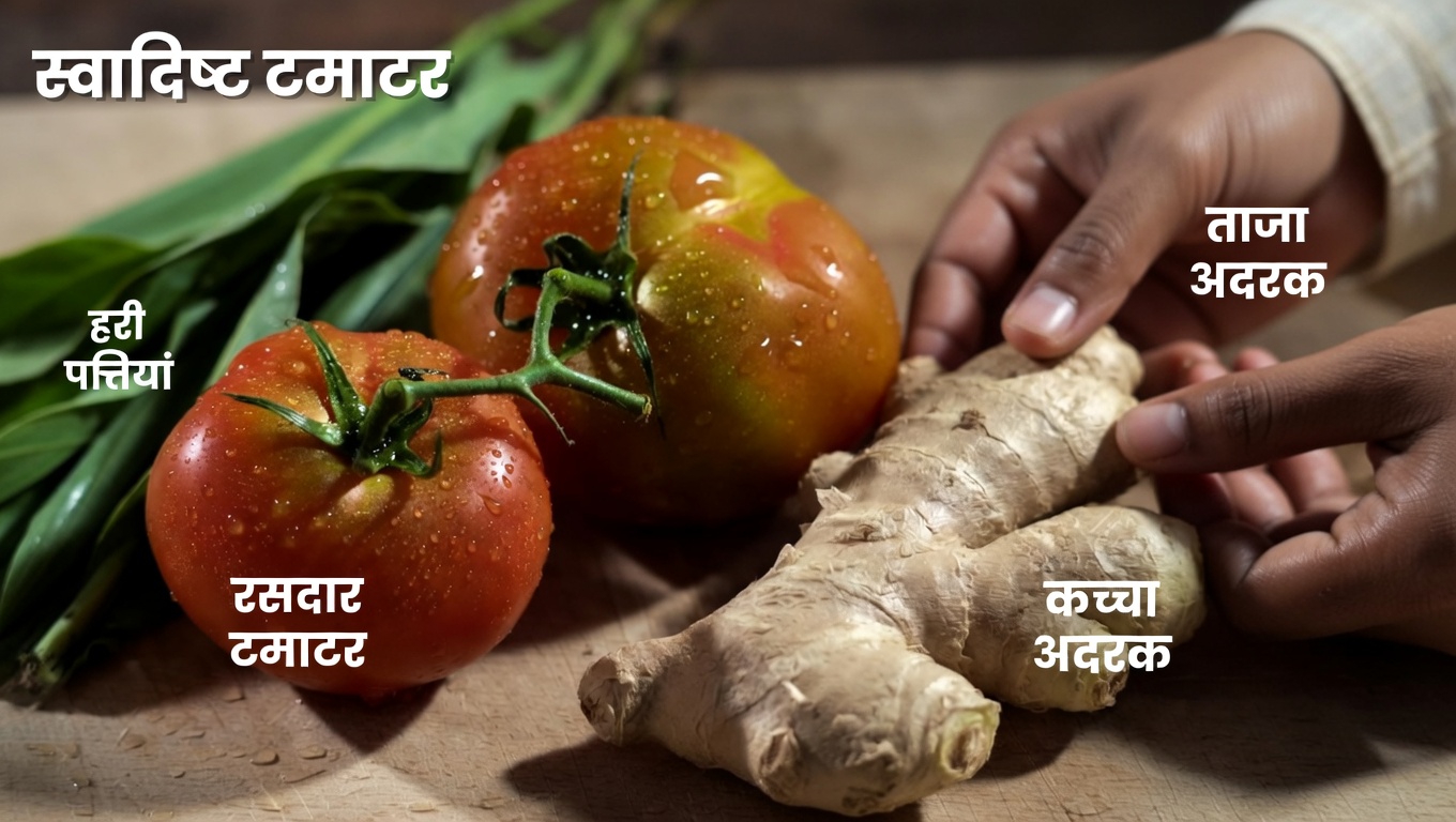 जानें कैसे अदरक और टमाटर का एक सरल ताज़गीभरा पेय आपकी प्राकृतिक ऊर्जा के स्तर को सहारा दे सकता है