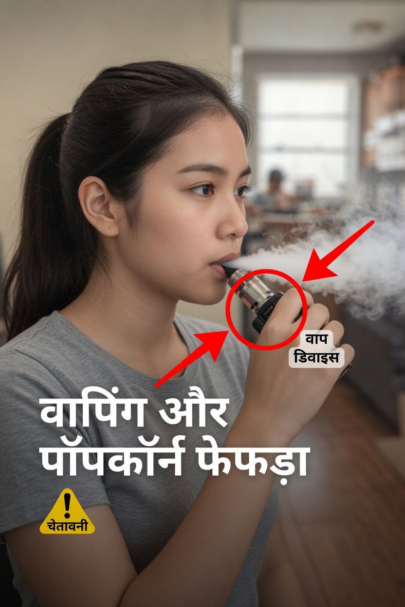 वेपिंग और पॉपकॉर्न लंग: एक छिपा खतरा जिसे कई वयस्क अब भी नज़रअंदाज़ करते हैं