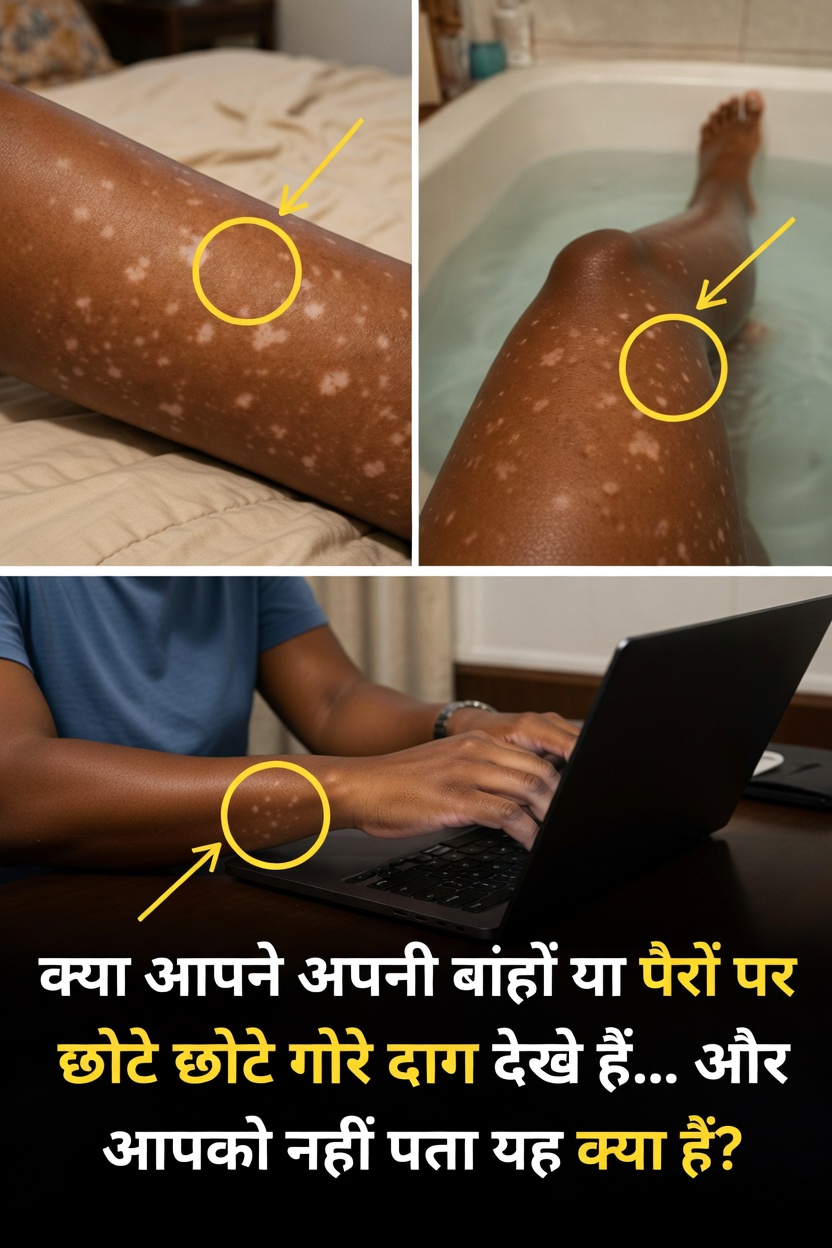 आपकी बाहों और पैरों पर छोटे सफेद धब्बे क्यों दिखाई देते हैं? त्वचा में होने वाले आम बदलावों को समझें