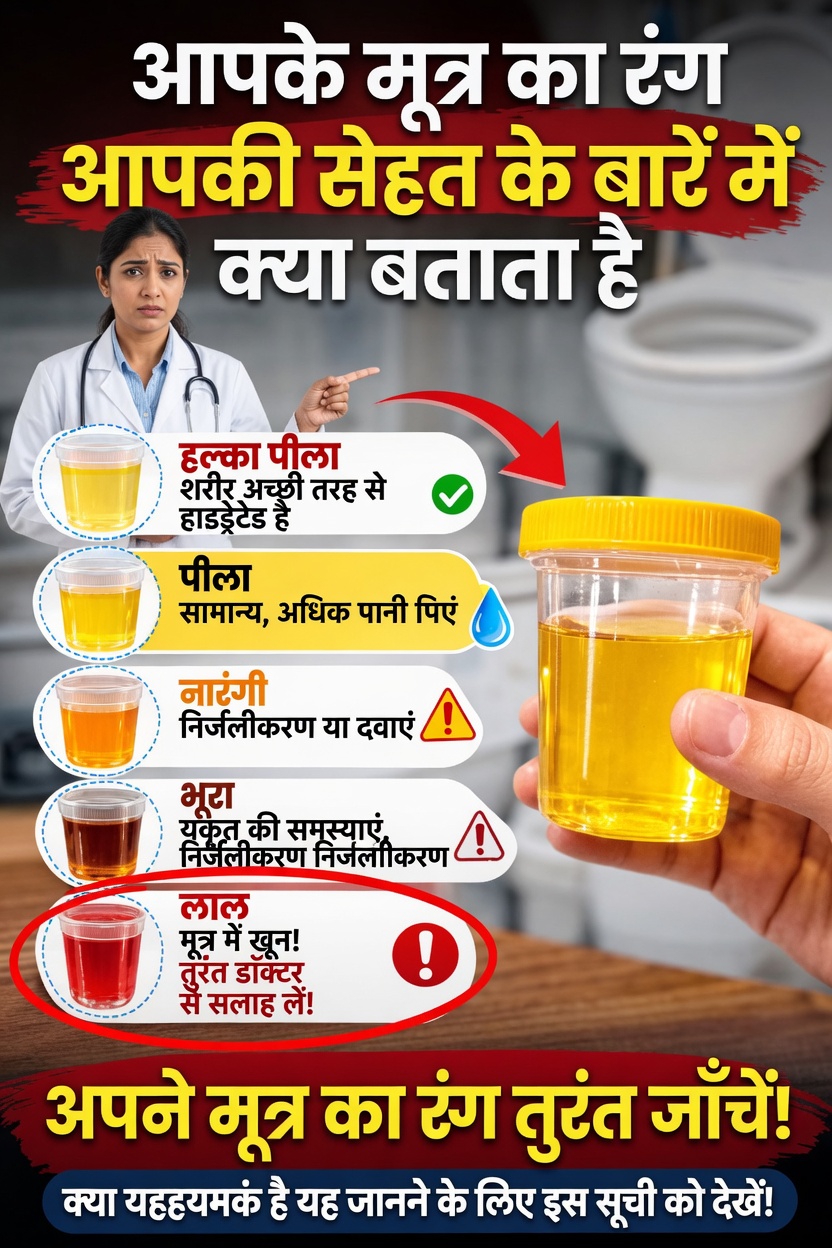 आपके मूत्र का रंग आपके जलयोजन और समग्र स्वास्थ्य के बारे में क्या बताता है?