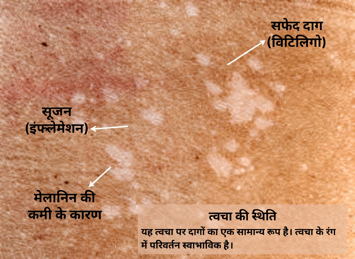 त्वचा पर ये छोटे सफेद धब्बे क्या हैं?