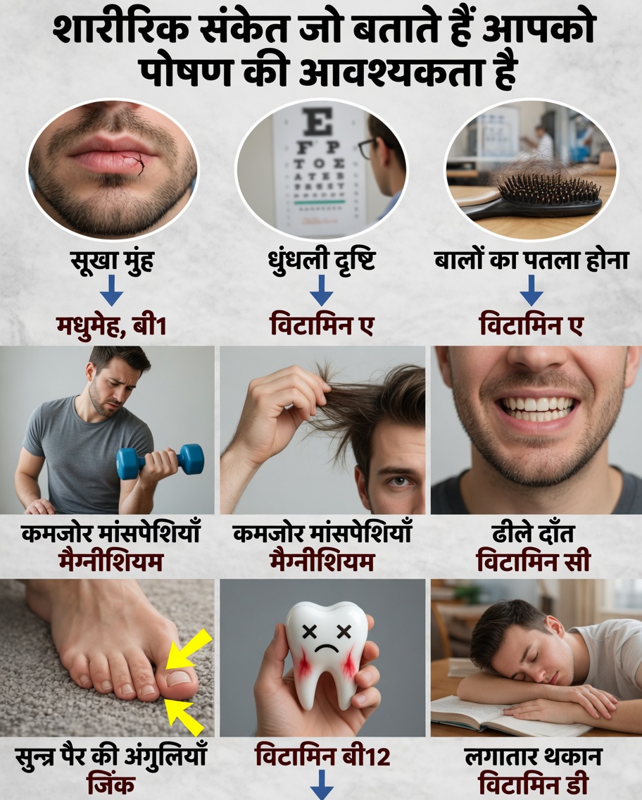 10 चौंकाने वाले संकेत कि आपके शरीर को हर दिन अधिक आवश्यक पोषक तत्वों की ज़रूरत हो सकती है