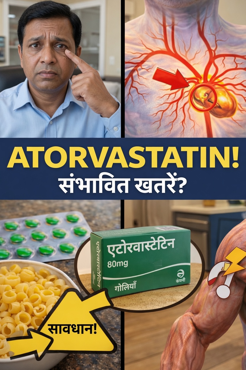 एटोरवास्टेटिन के दुष्प्रभाव: इस सामान्य कोलेस्ट्रॉल दवा को लेने से पहले आपको क्या जानना चाहिए