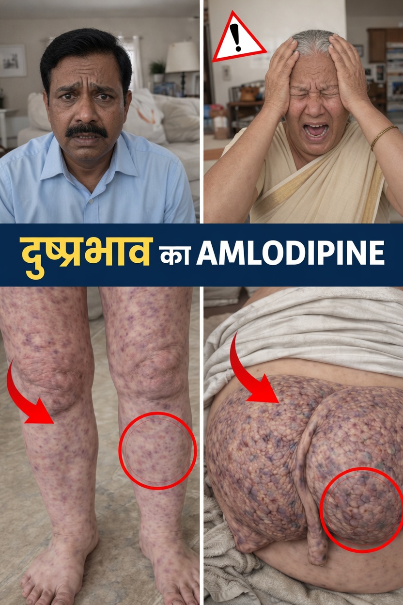 अम्लोडिपिन के 12 सामान्य दुष्प्रभाव जिनके बारे में आपको जानना चाहिए