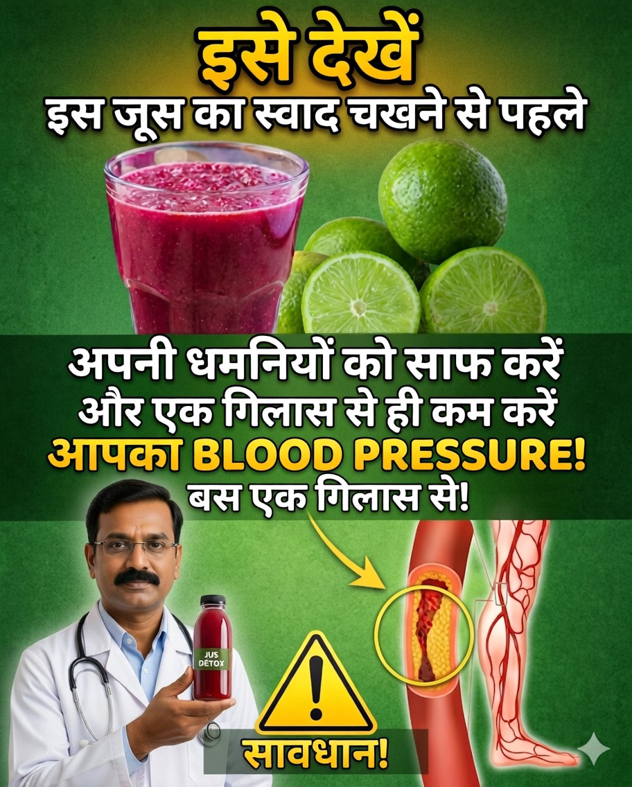 🍋 इस प्राकृतिक जूस का एक गिलास रक्त संचार और हृदय स्वास्थ्य को सहारा दे सकता है