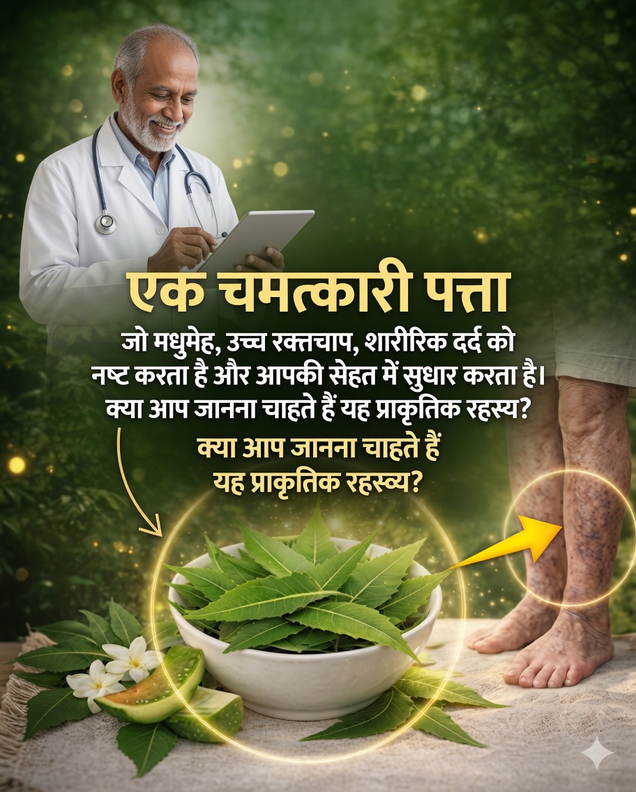 🌿 नीम की पत्तियां: आपकी सेहत सुधारने के लिए एक शक्तिशाली प्राकृतिक उपचार