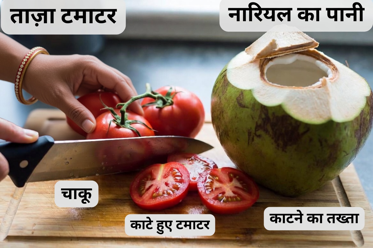 अपनी किडनियों को तरोताज़ा करें: मूत्र स्वास्थ्य के लिए टमाटर और नारियल पानी का सरल पेय
