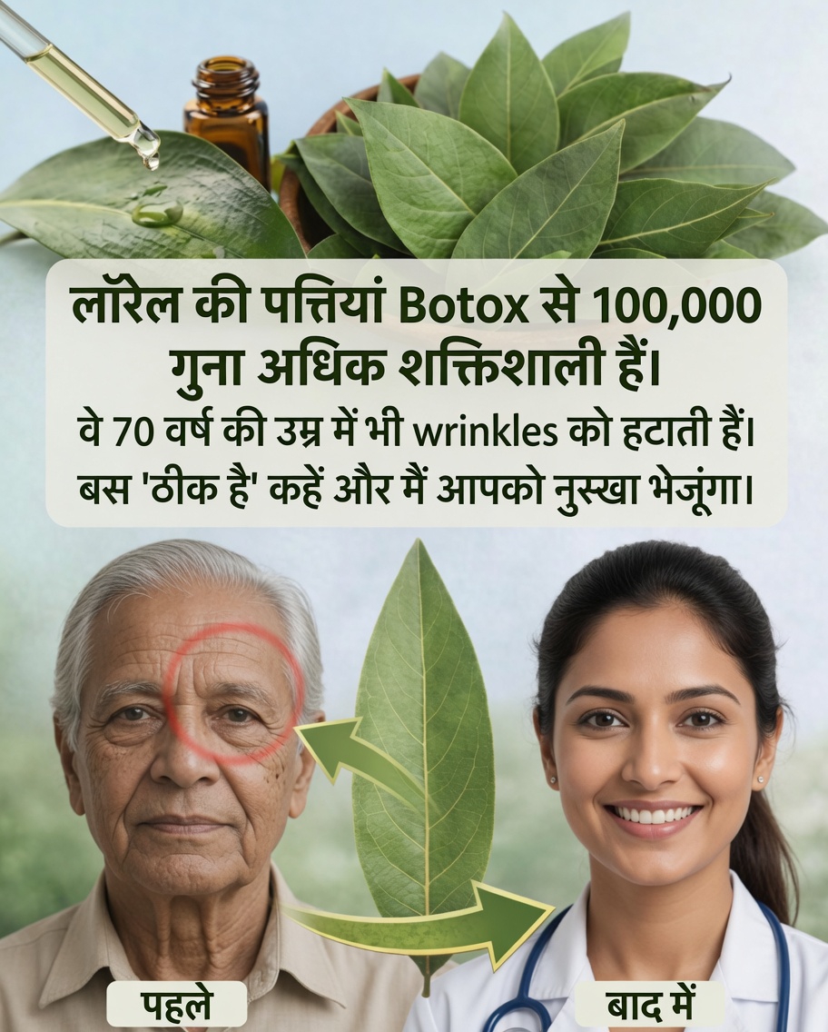 झुर्रियों के खिलाफ तेजपत्ता: प्राकृतिक उपाय जो तेजी से लोगों को लुभा रहा है 🌿