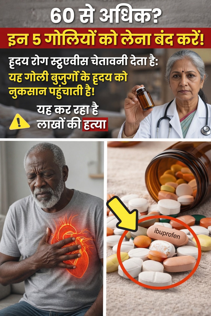 60 वर्ष से अधिक उम्र के वयस्कों को इबुप्रोफेन और हृदय स्वास्थ्य संबंधी बातों के बारे में क्या जानना चाहिए
