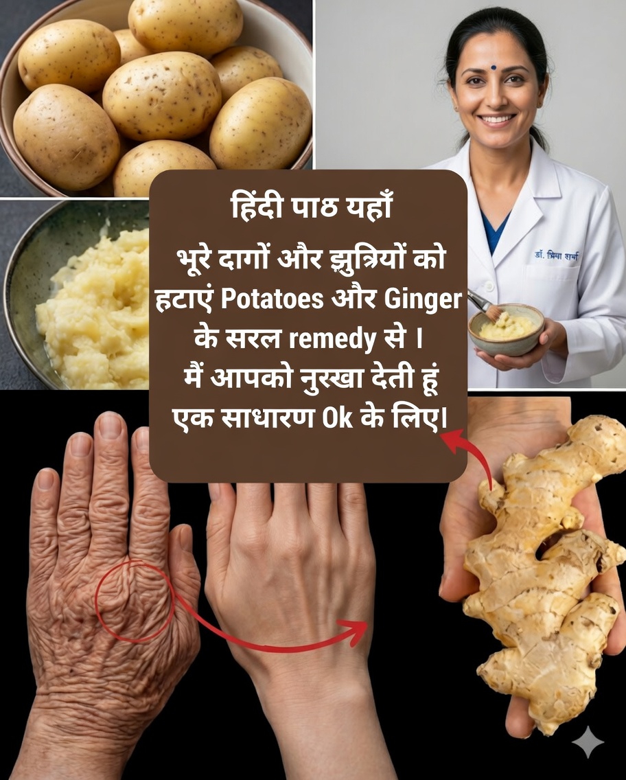 भूरे धब्बों और झुर्रियों को प्राकृतिक रूप से हटाएं: अधिक युवा त्वचा के लिए घरेलू उपचार