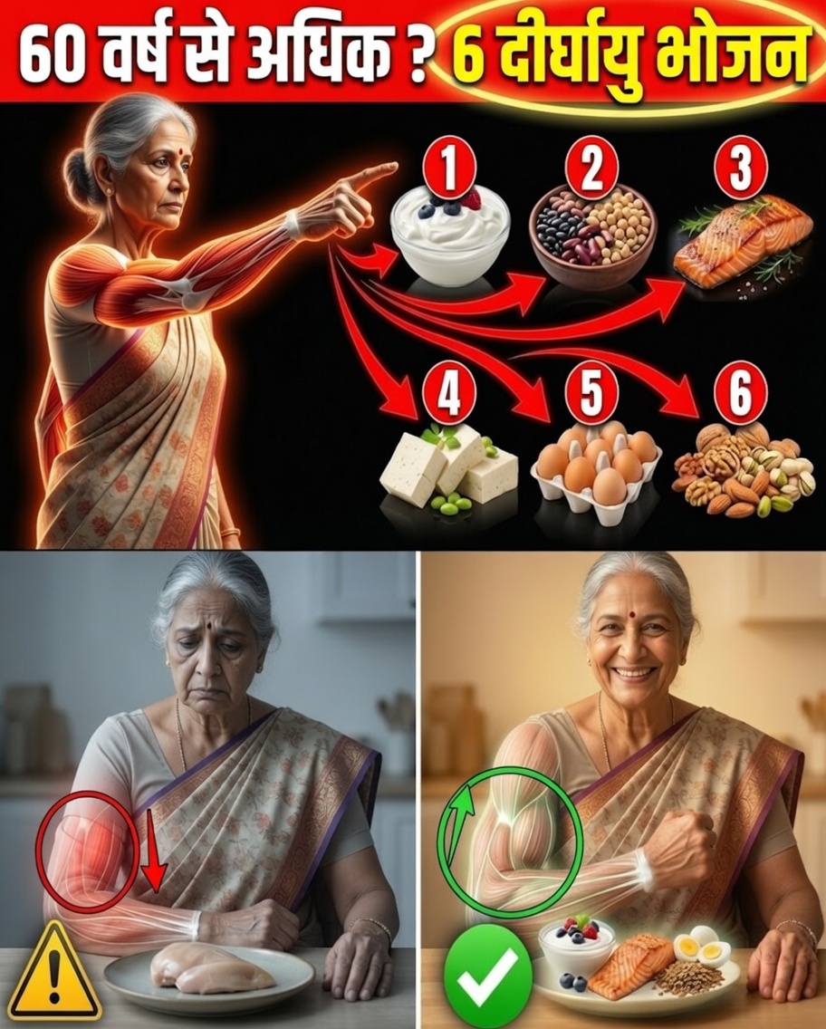 वरिष्ठजन: अपनी मांसपेशियों की सुरक्षा के लिए सोने से पहले ये 5 खाद्य पदार्थ खाएं