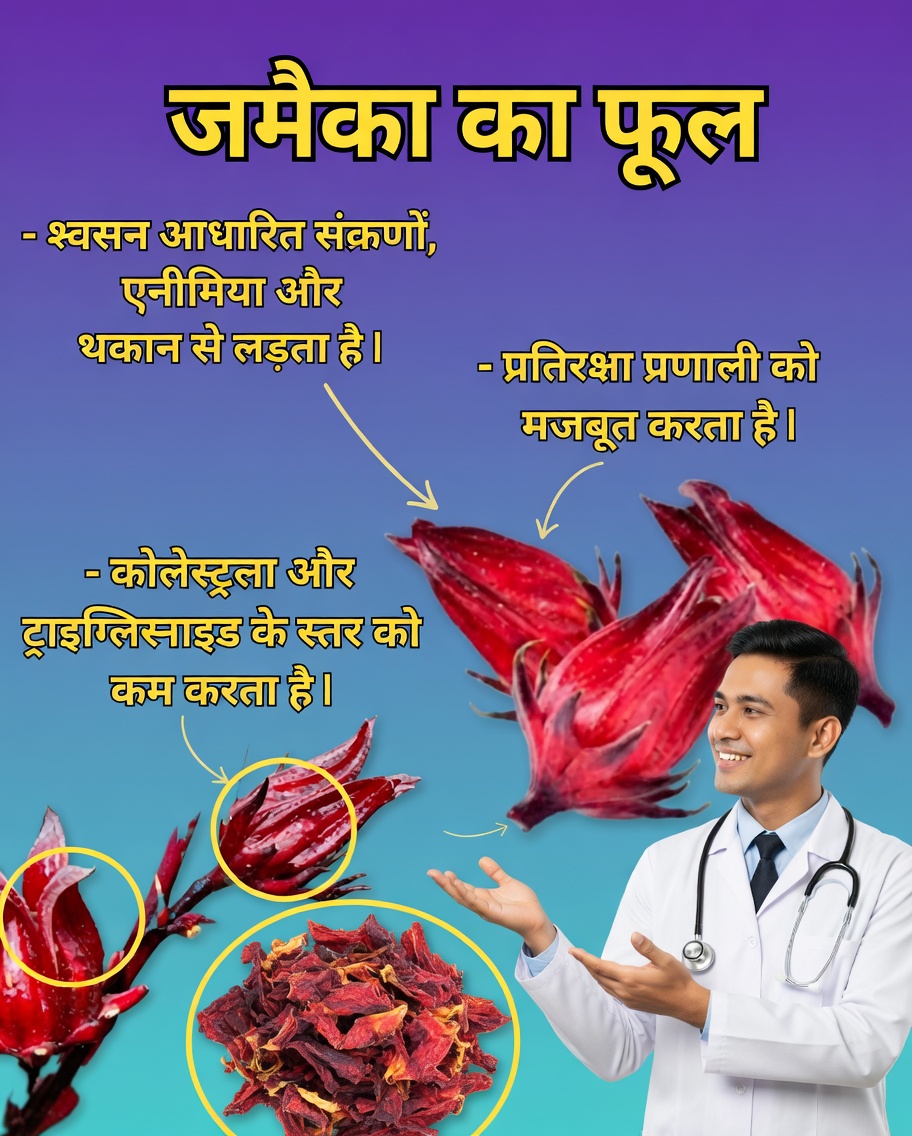 जमैका फूल: हृदय, रक्त और प्रतिरक्षा तंत्र के लिए प्राकृतिक अमृत