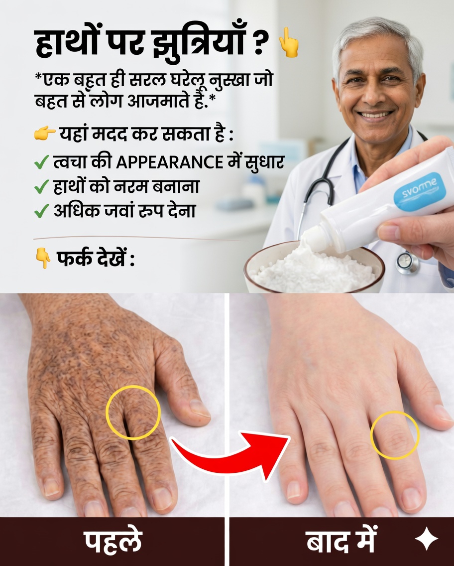 “ऐसा लगता है जैसे मैंने कॉस्मेटिक सर्जरी करवाई हो”: हाथों और बाजुओं की झुर्रियों और दाग-धब्बों को कम करने के लिए कई लोग जिस घरेलू नुस्खे का इस्तेमाल करते हैं ✨🖐️