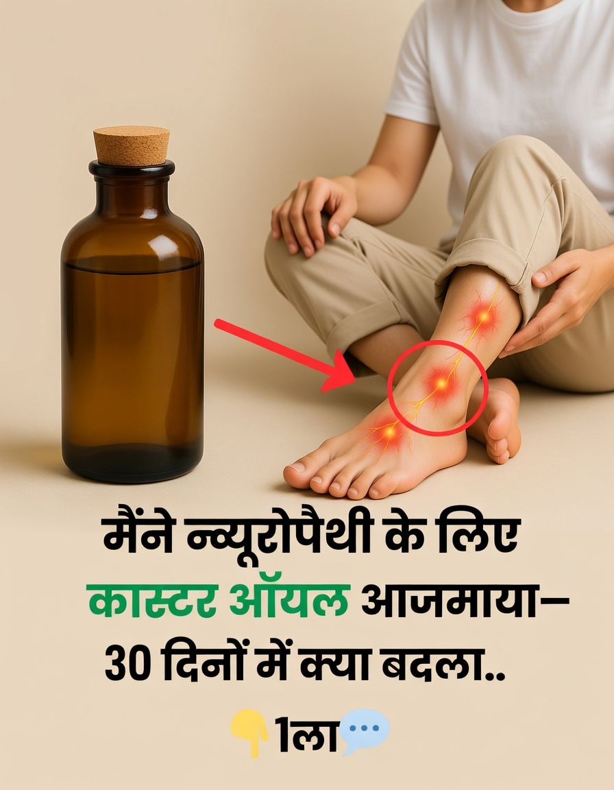 मैंने न्यूरोपैथी के लिए कैस्टर ऑयल का इस्तेमाल किया – 30 दिनों में यह हुआ!