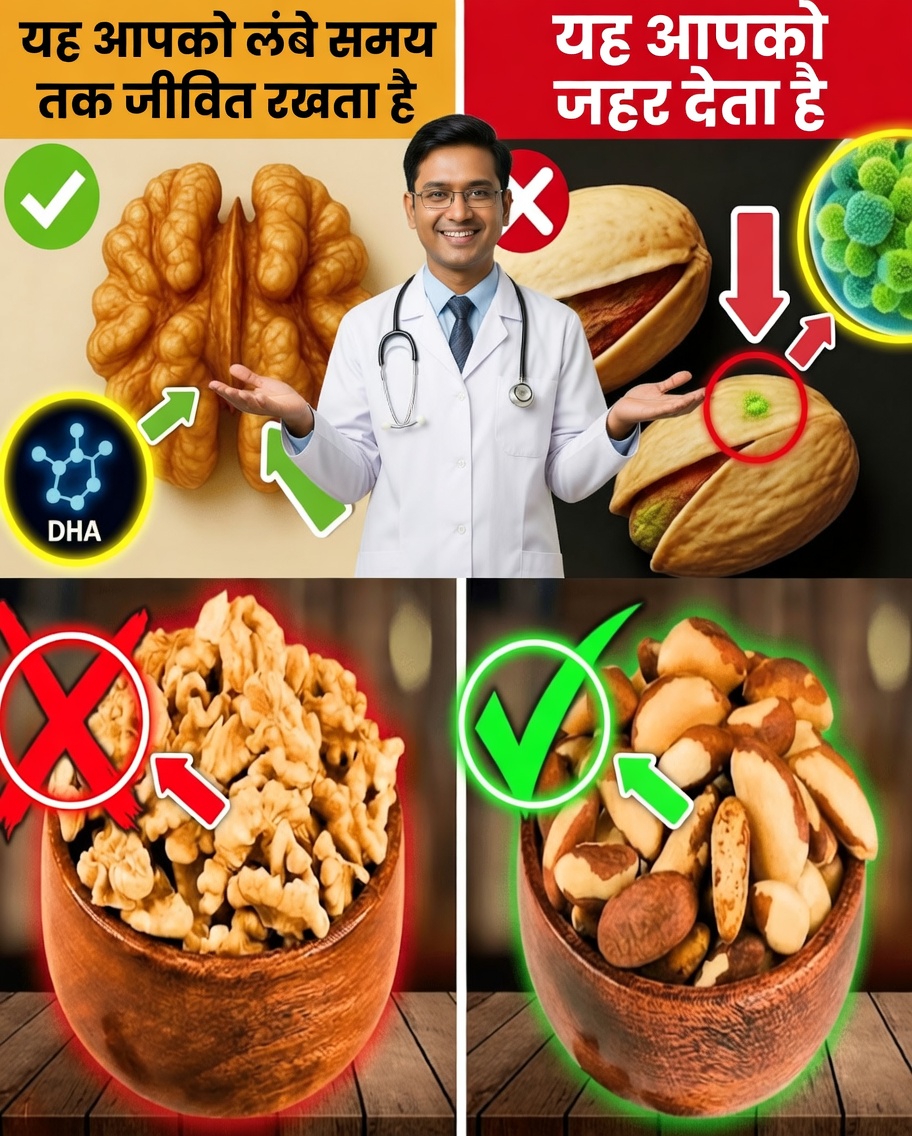 60 वर्ष के बाद: बचने के लिए 4 सबसे खराब मेवे… और हर दिन खाने के लिए 4 सबसे अच्छे