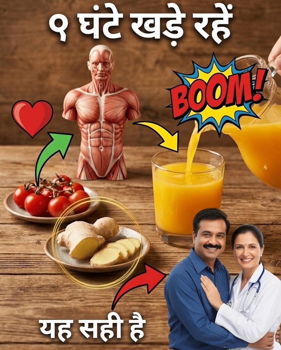 प्राकृतिक ऊर्जा टॉनिक: कैफीन के बिना स्थिर दिनों के लिए अदरक + टमाटर
