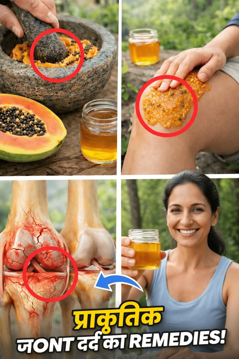 पपीते के बीजों की खोज: घुटने, पीठ और रीढ़ के जोड़ों की असुविधा के लिए एक सरल घरेलू उपाय विकल्प