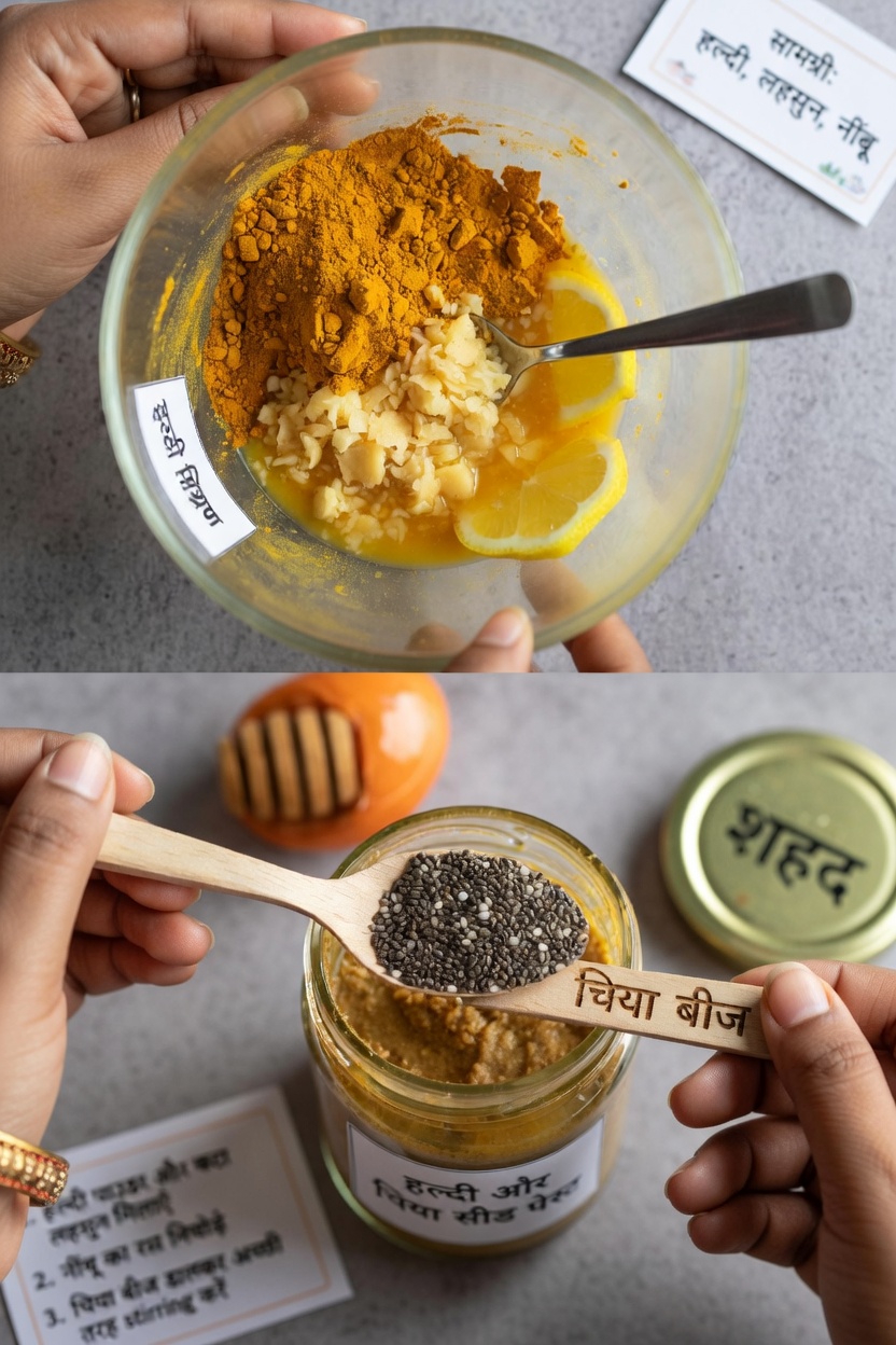 हल्दी, अदरक, नींबू, शहद और चिया सीड्स के दो बड़े चम्मच वाले इस लोकप्रिय सुबह के मिश्रण के बारे में जानें
