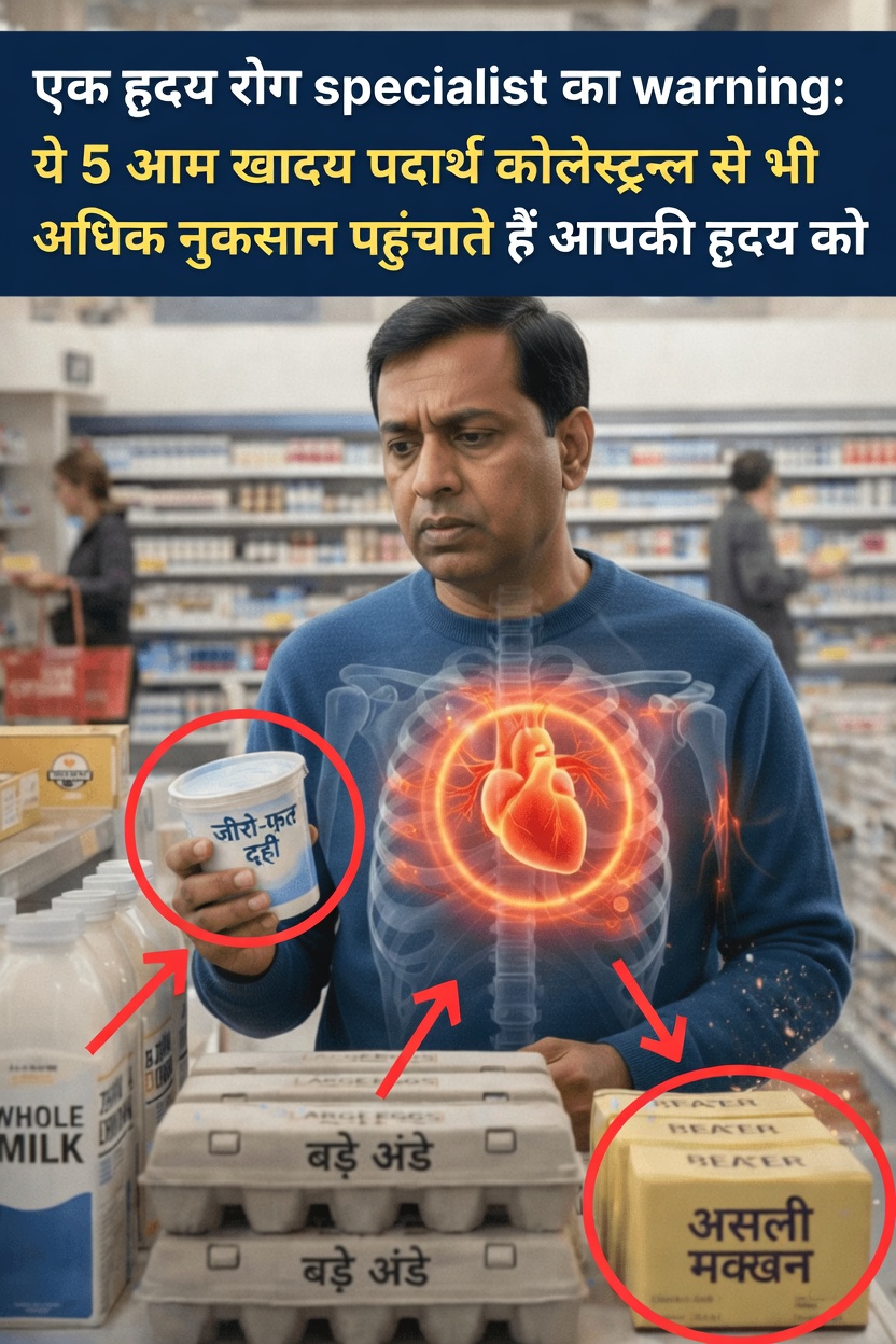 क्या ये 5 रोज़मर्रा के खाद्य पदार्थ गुपचुप तरीके से आपके हृदय को कोलेस्ट्रॉल से भी ज़्यादा नुकसान पहुँचा रहे हैं?