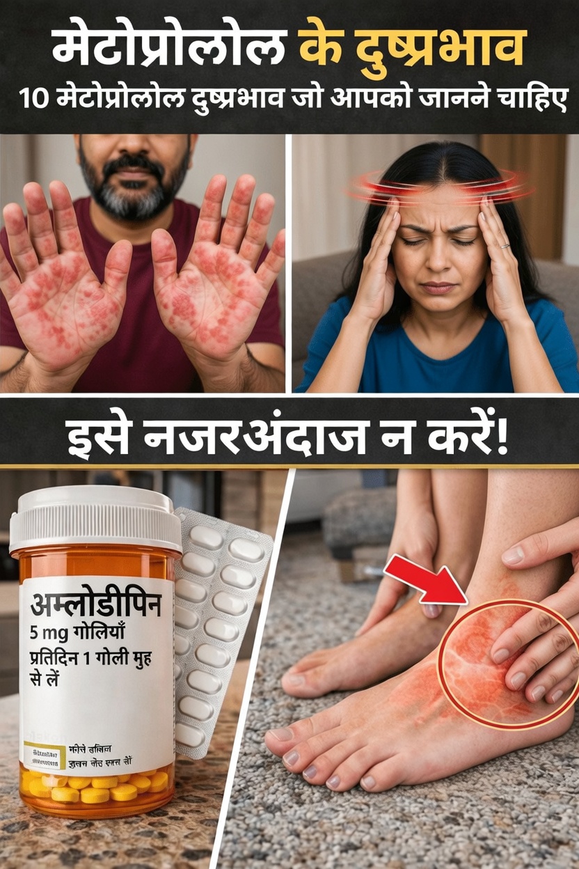 मेटोप्रोलोल के 10 सामान्य दुष्प्रभाव जिनके बारे में आपको पता होना चाहिए